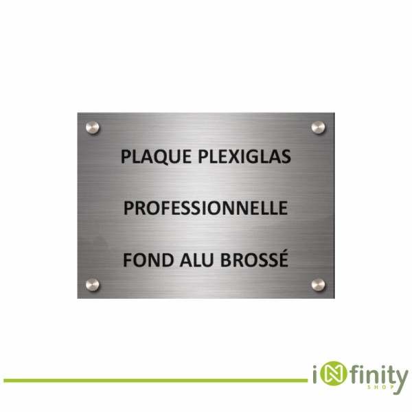 Plaque gravée au laser en aluminium brossé Plaque gravée au laser en aluminium brossé
