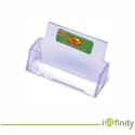 Porte-cartes de visite en plastique transparent