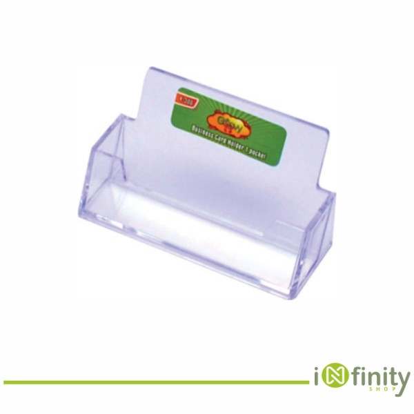 Porte-cartes de visite en plastique transparent