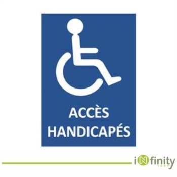 Panneau accès handicapés