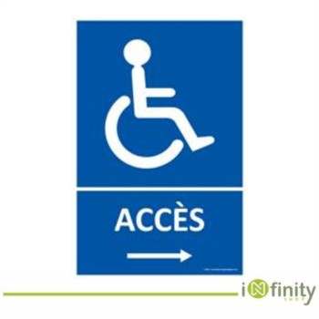 Panneau Accès Handicapés à...