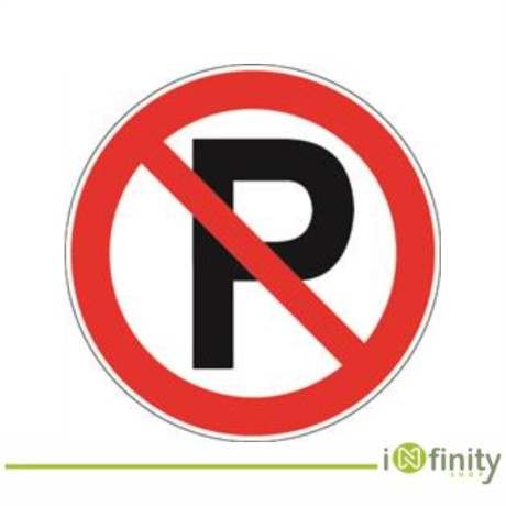 Panneau d'interdiction de stationner plexiglas INFINITY