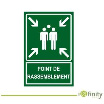 Panneau point de rassemblement