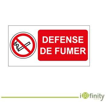 Panneau défense de fumer