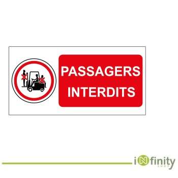 Panneau passagers interdits