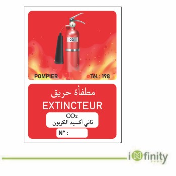 Panneau Extincteur co2:...