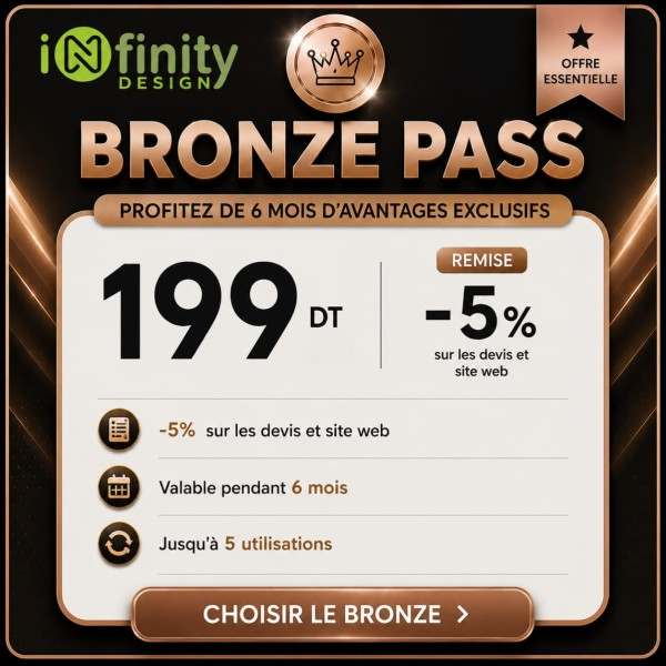 Bronze pass avec offre de réduction