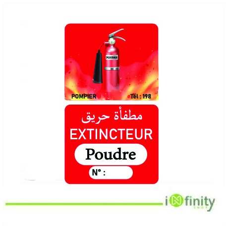 Panneau de signalisation extincteur rouge