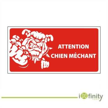 Plaque Attention Chien...